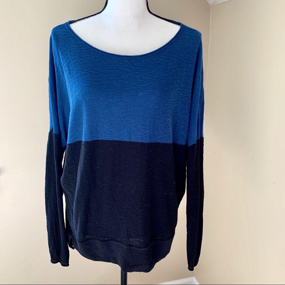Vince | Women’s long sleeve color block shirt - Picture 2 of 6